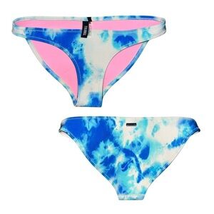 Triangl Bikini Bottom Blue and White Tie Dye Size Small NWT